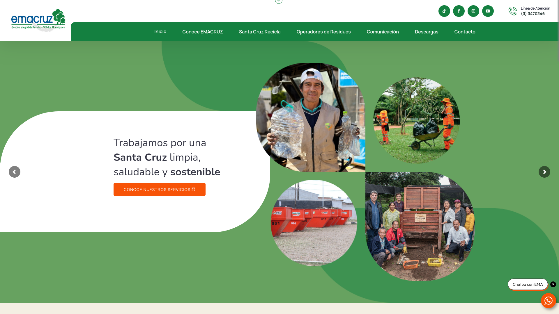 Emacruz · Portal Informativo e Infraestructura de Servicios Urbanos